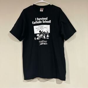 Vintage I Survived Catholic School Shirt